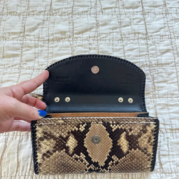 Genuine Snake Skin mini Wallet Purse NWT - Picture 5 of 11